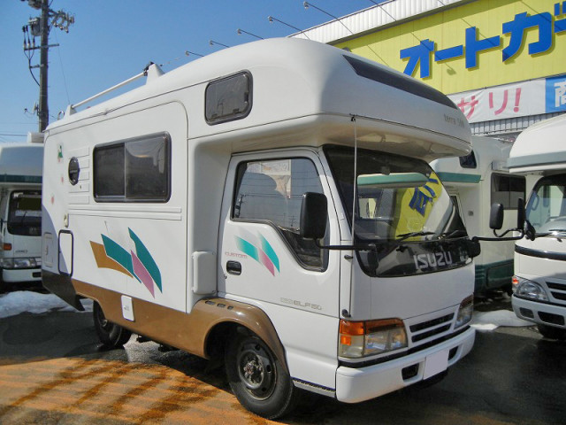 オートガード八戸 在庫車情報 H9年式エルフキャンピング バンテック製テラバンクス 4wd ５速 売約済み